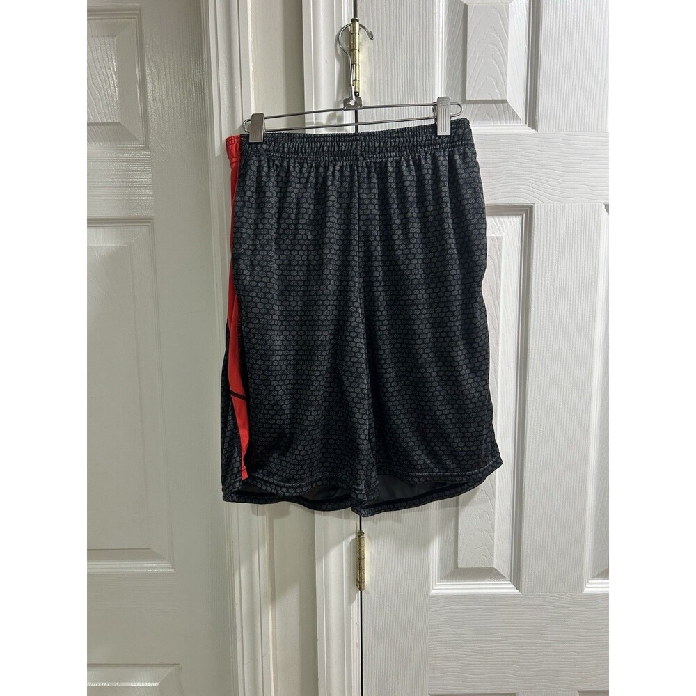 Champion C9 Athletic Shorts Men Medium Black Red Basketball Gym Training